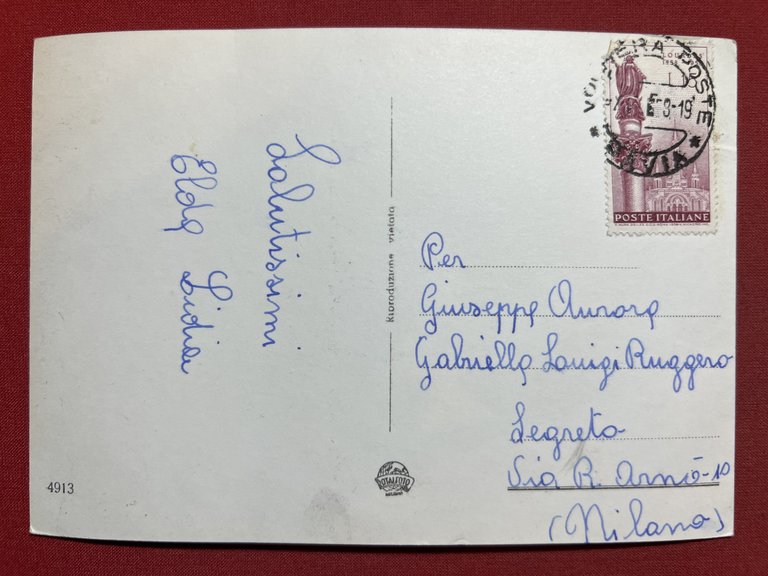 Cartolina - Voghera ( Pavia ) - Via Matteotti - …