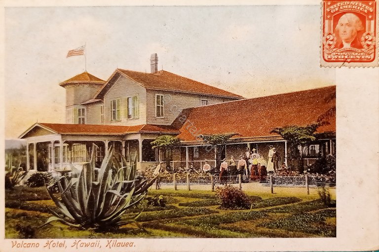Cartolina - Volcano Hotel - Hawaii - Kilauea - 1900 …