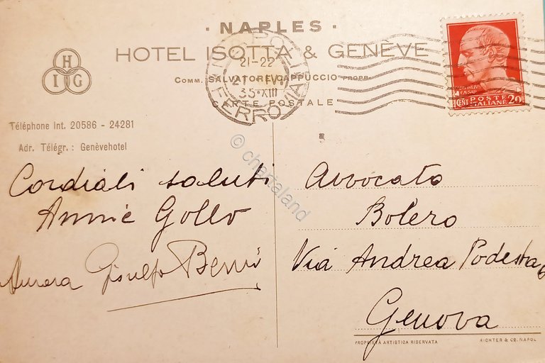 Cartolina - Vue prise de l'Hotel - Palais Royal - …