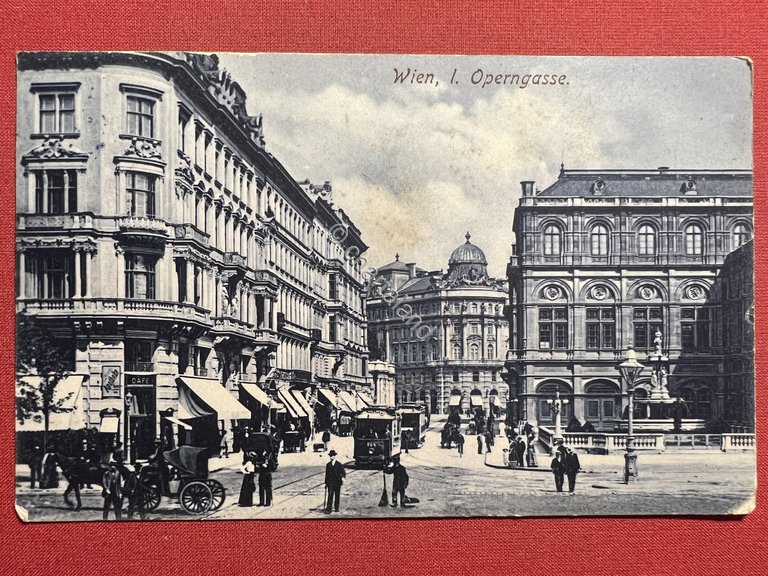 Cartolina - Wien - Operngasse - 1919
