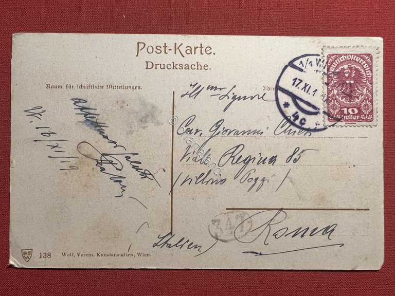 Cartolina - Wien - Operngasse - 1919