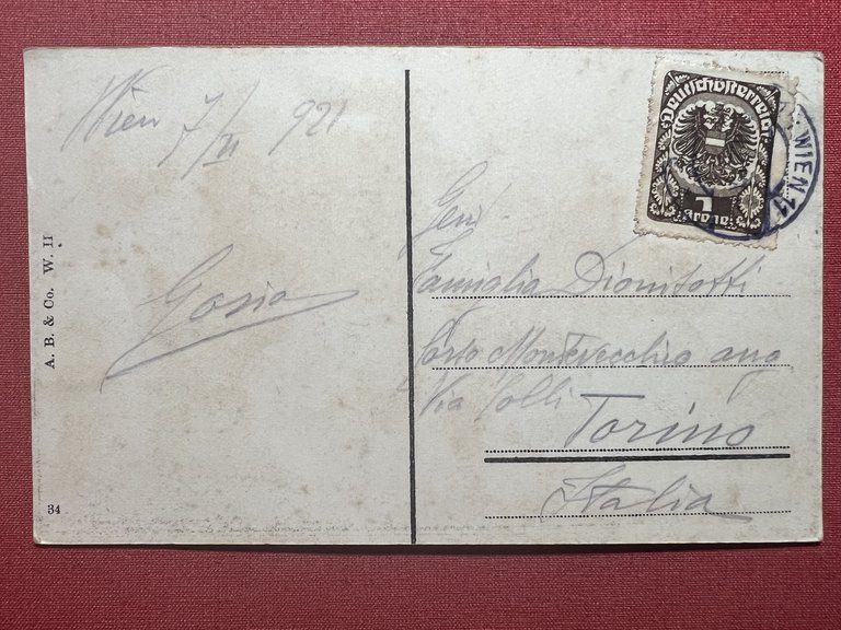 Cartolina - Wien - Stadtpark - Kursalon - 1921