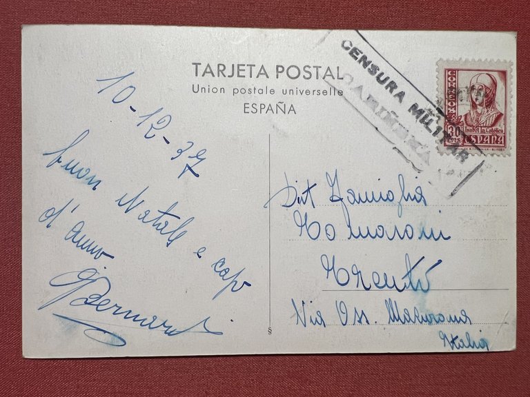 Cartolina - Zaragoza - Plaza De Espana - 1937 | Immagine Gallery 2