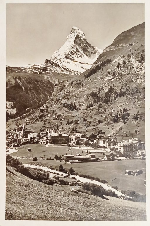 Cartolina - Zermatt - Gesamtansicht mit Matterhorn - 1933
