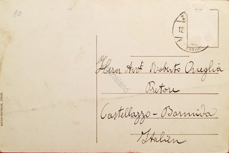 Cartolina - Zurich gegan Baur au Lac - Original Aufnahma …