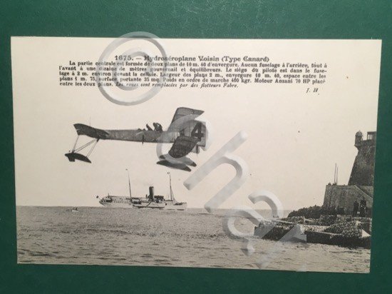 Cartolina 1675 - Hydroaeroplane Voisin - Type Canard J.H.- 1925 …