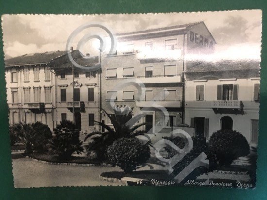 Cartolina 66 Viareggio - Albergo Pensione Derna - 1940