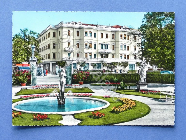 Cartolina Abano Terme - Grand Hotel Trieste e Vittoria - …