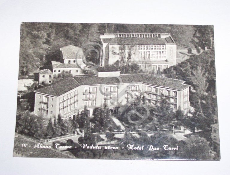 Cartolina Abano Terme - Hotel Due Torri 1967