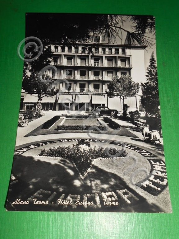 Cartolina Abano Terme - Hotel Europa Terme 1959