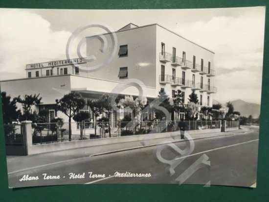 Cartolina Abano Terme - Hotel Terme - Mediterraneo - 1961 …