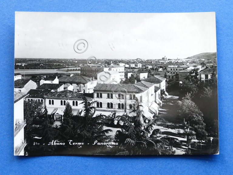 Cartolina Abano Terme - Panorama - 1964.