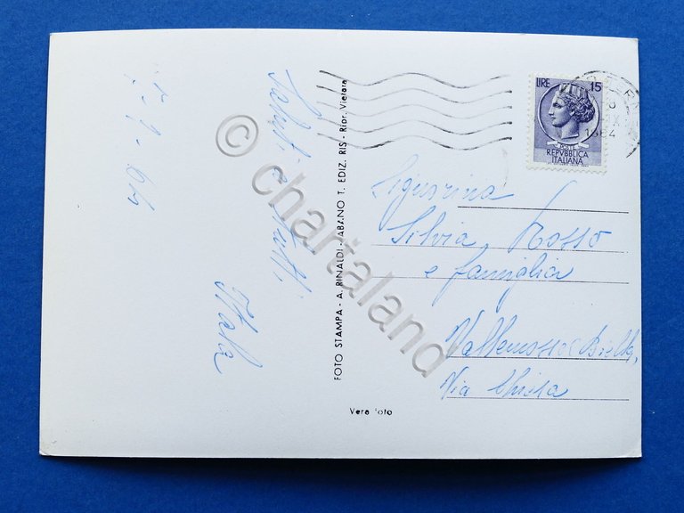 Cartolina Abano Terme - Panorama - 1964.