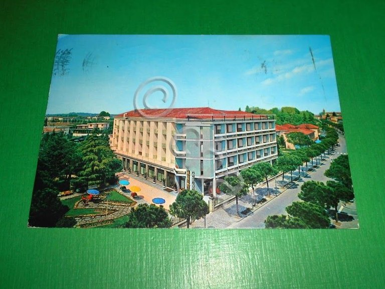 Cartolina Abano Terme - Terme Hotel Patria 1982