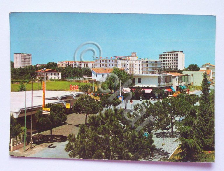 Cartolina Abano Terme - Veduta dal Columbus Garden 1968