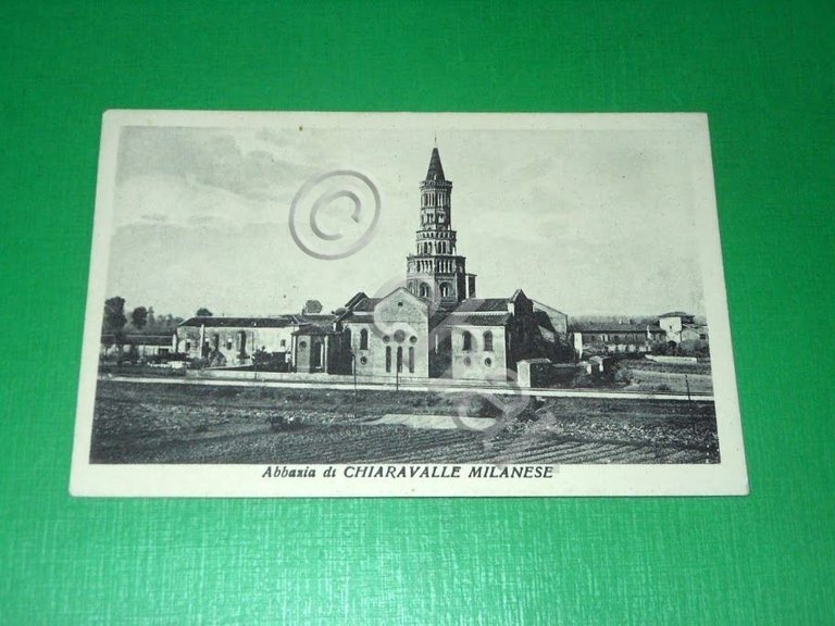 Cartolina Abbazia di Chiaravalle Milanese - Veduta 1940 ca.
