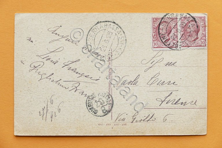 Cartolina Abetone Serrabassa - Panorama preso dal ponte Gomito - …