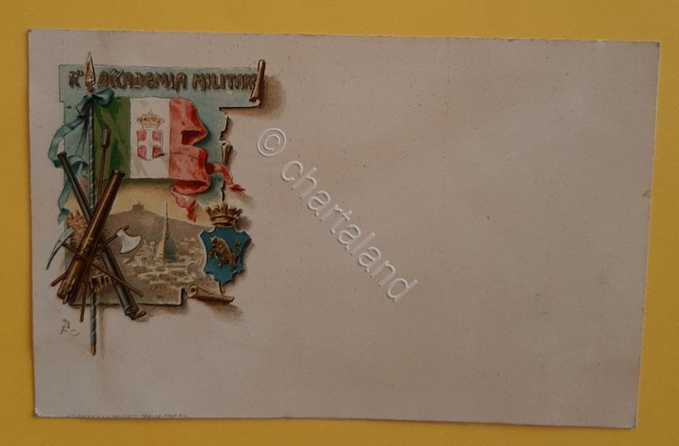Cartolina Accademia Militare - 1910