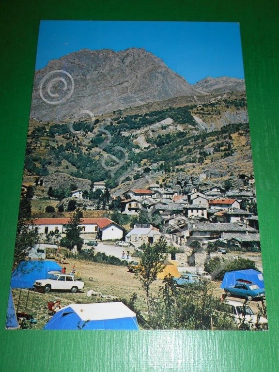 Cartolina Acceglio - Alta Val Maira - Veduta panoramica 1970 …