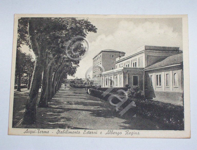 Cartolina Acqui Terme -- Stabilimento Esterni -- 1940 ca | Immagine Gallery 2