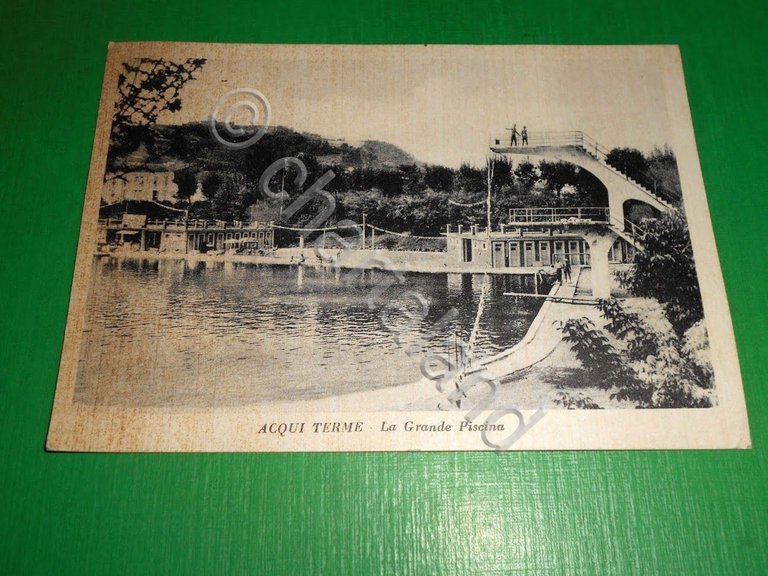 Cartolina Acqui Terme - L aGrande Piscina 1962