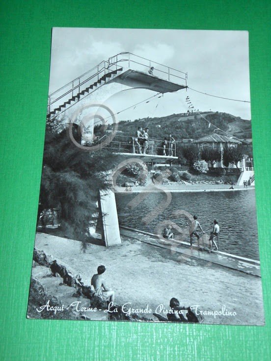 Cartolina Acqui Terme - La Grande Piscina - Trampolino 1961 | Immagine Gallery 2