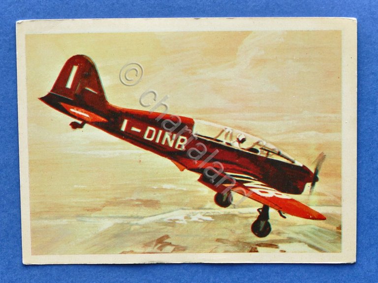 Cartolina Aeronautica - Aereo S.A.I. Ambrosini SAI-7 - 1950 ca..