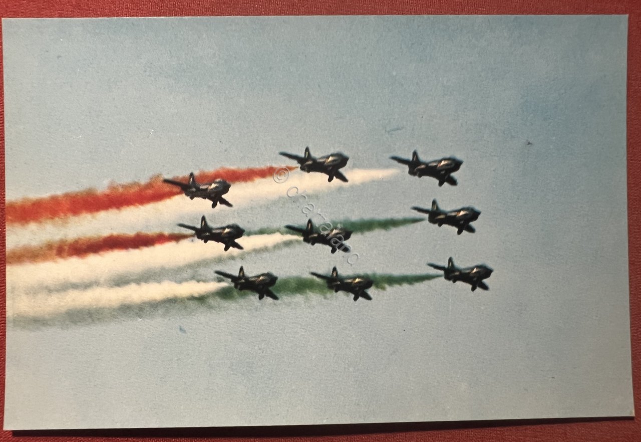 Cartolina Aeronautica - FIAT G91 della Pattuglia Acrobatica Nazionale - …