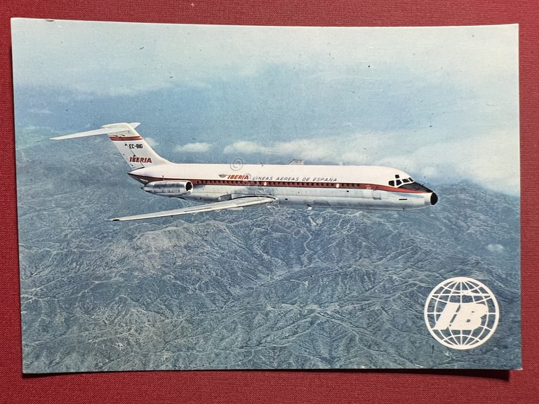 Cartolina Aeronautica - Iberia Aereas - Jet Douglas DC-9 Serie …