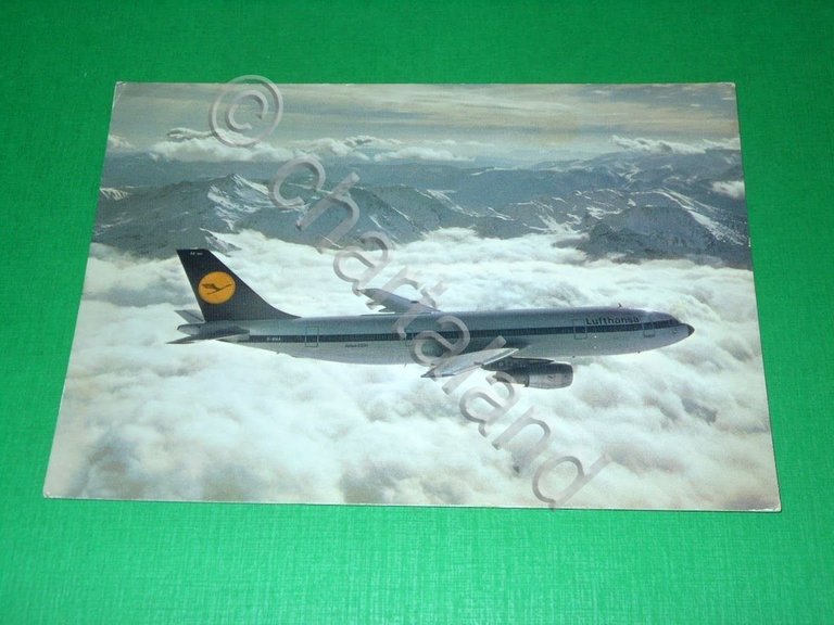 Cartolina Aeronautica Aviazione - Lufthansa - Airbus A 300.
