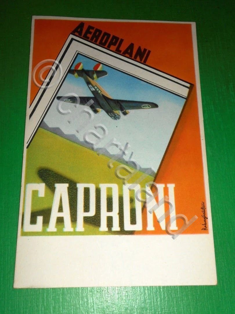Cartolina Aeronautica Volo - Aeroplani Caproni S.A. Milano - Caproni …