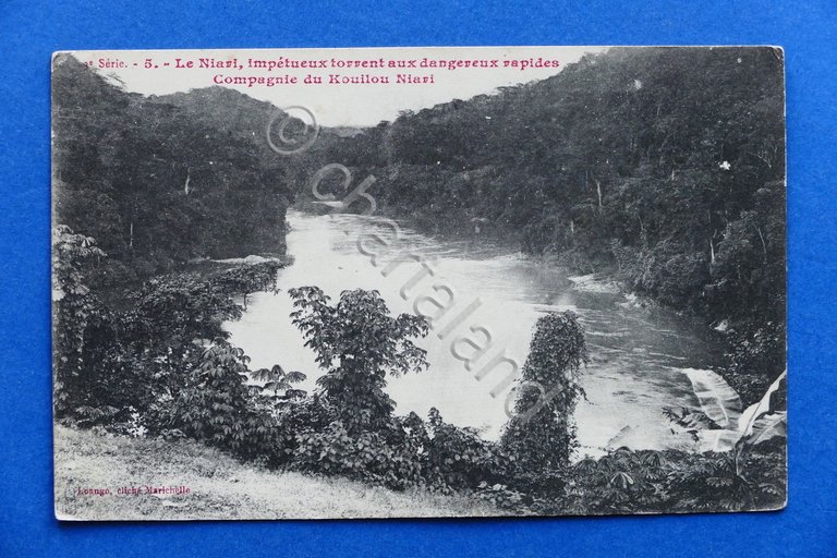 Cartolina Africa - Congo - Le Niavi -, impetueux torrent …