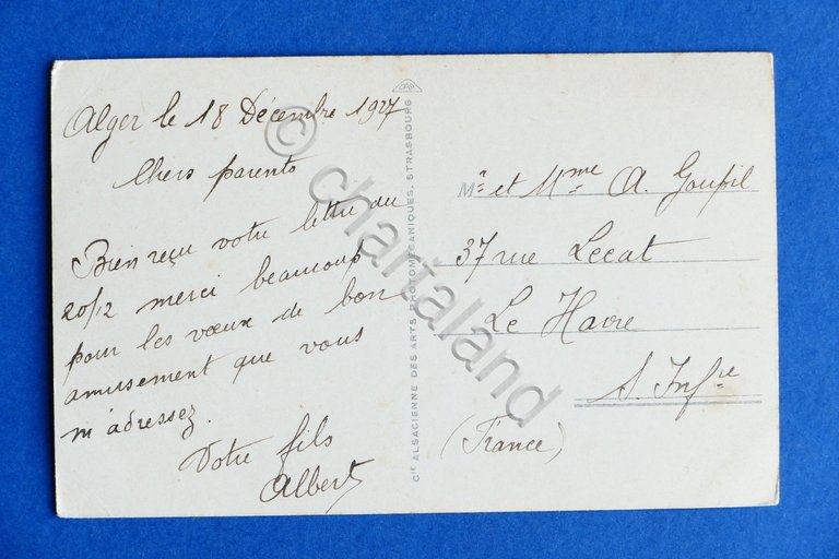 Cartolina Africa - La Priere au Desert - 1927