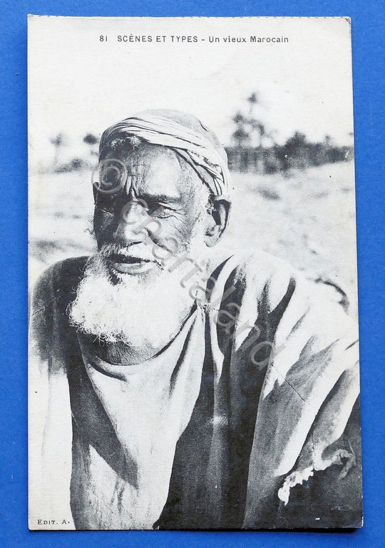 Cartolina Africa - Un vieux Marocain