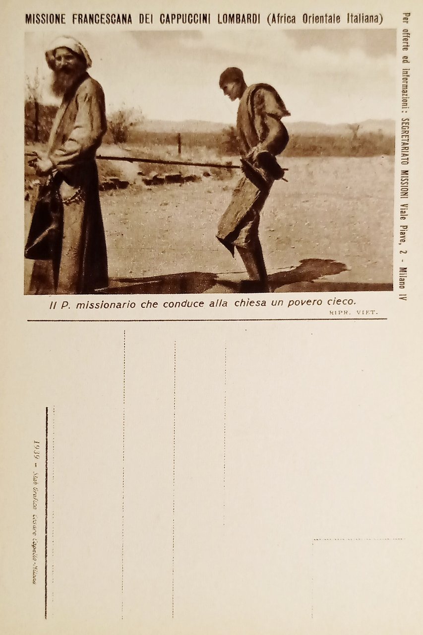 Cartolina Africa Orientale Italiana - Il P. Missionario - 1935 …