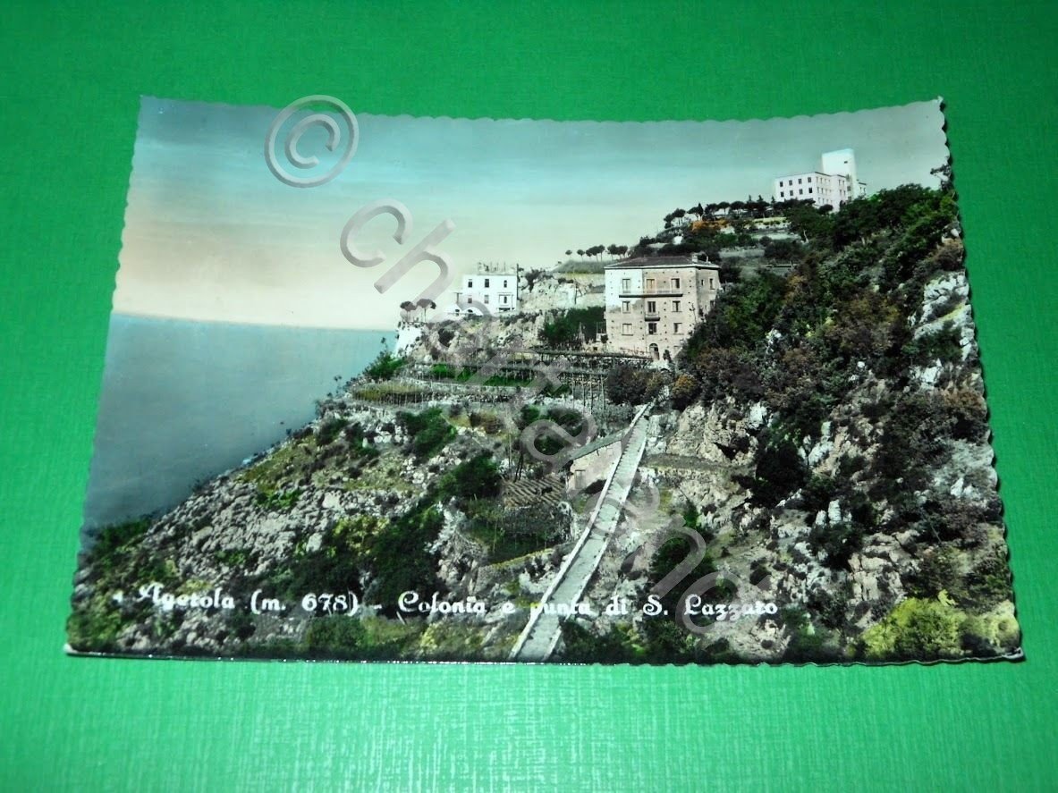 Cartolina Agerola ( Napoli ) - Colonia e punta di …