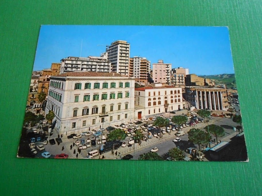 Cartolina Agrigento - Piazzale Roma 1980.