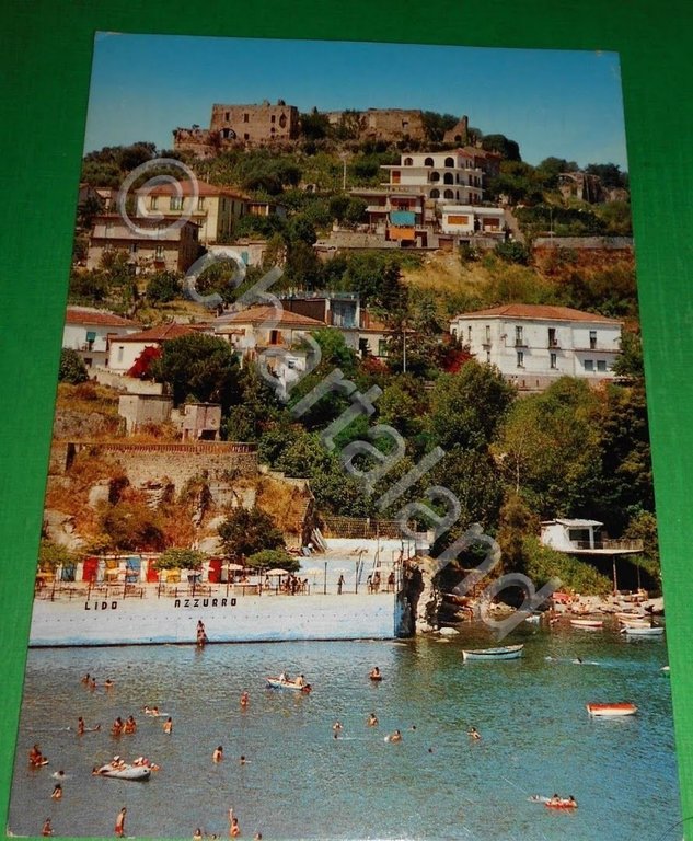 Cartolina Agropoli ( Salerno ) - Castello e Scorcio panoramico …