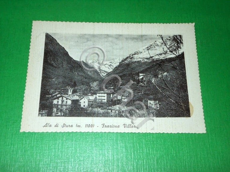 Cartolina Ala di Stura - Frazione Villar 1957