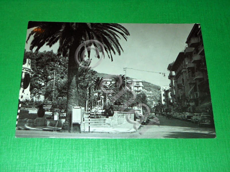 Cartolina Alassio - Il muretto 1955 ca.