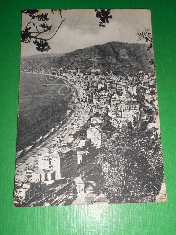 Cartolina Alassio - Panorama 1956.