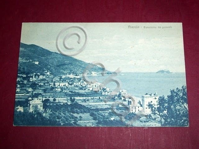 Cartolina Alassio - Panorama da ponente 1920 ca.