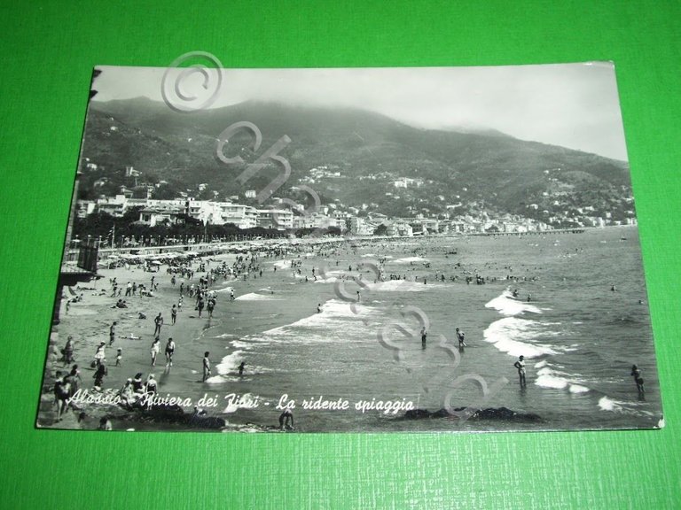 Cartolina Alassio - Riviera dei Fiori - La ridente spiaggia …