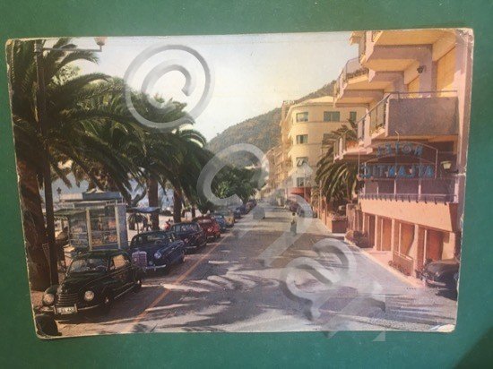 Cartolina Alassio - Riviera Dei Fiori - Via Roma e …
