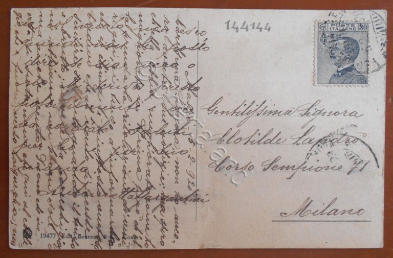 Cartolina Alassio (Liguria) - Collegio Benedettine - 1928