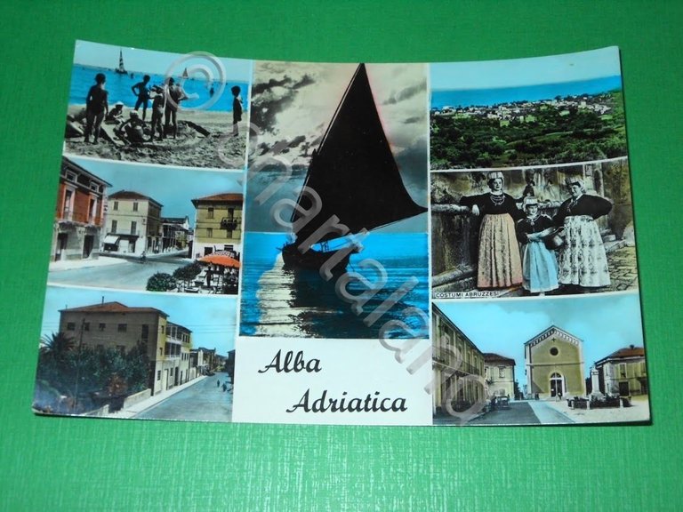 Cartolina Alba Adriatica ( Teramo ) - Vedute diverse 1959