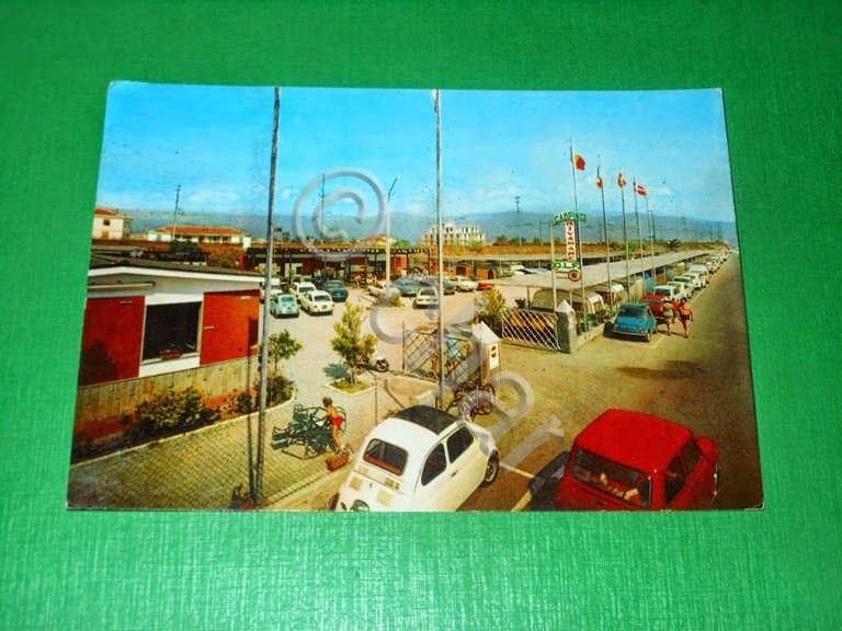 Cartolina Albenga - Campeggio "Rivamare D.L.F." Lungomare Doria 1971