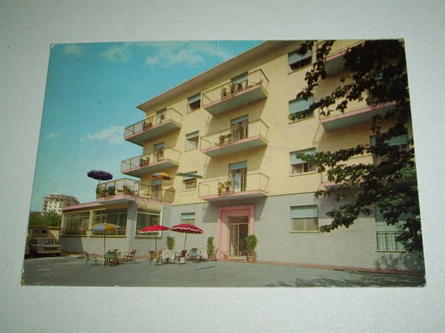 Cartolina Albenga - Hotel Pensione Ansaldo 1960 ca