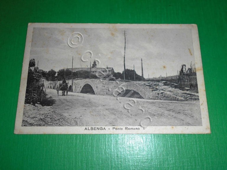 Cartolina Albenga - Ponte Romano 1930 ca.