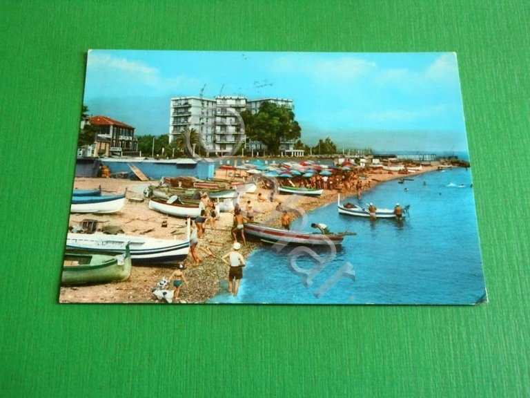 Cartolina Albenga - Spiaggia 1969
